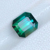 Faceted Bicolor Tourmaline Gemstone