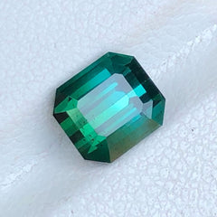 Faceted Bicolor Tourmaline Gemstone