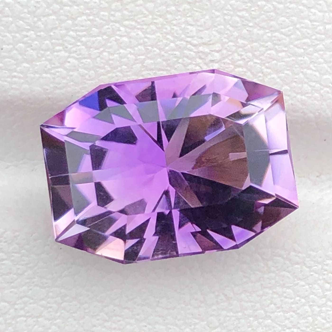 Faceted Bright Lavender Purple Amethyst