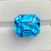 Faceted Bright Sky Blue Topaz