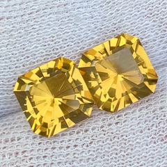Natural Golden Citrine Pair