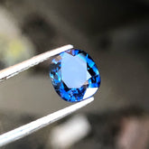 Faceted Dodger Blue Sapphire