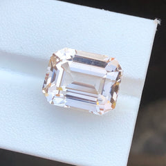 Faceted Golden Peach Color Topaz Gemstone