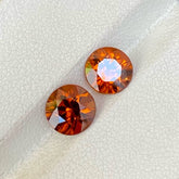 Faceted Golden Zircon Pair