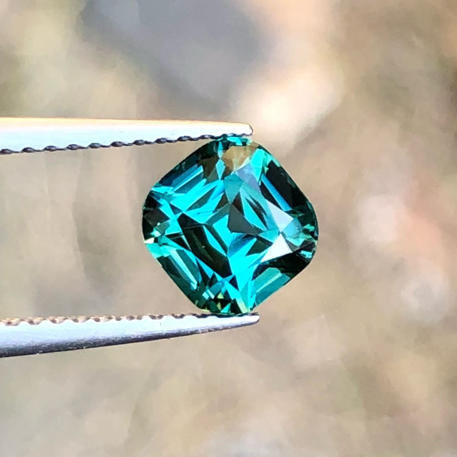 Faceted Greenish Blue Tourmaline