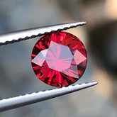 Faceted Hot Red Rhodolite Garnet