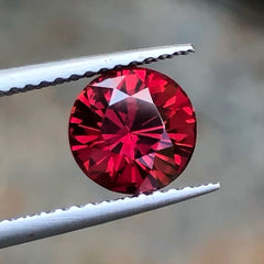 Faceted Hot Red Rhodolite Garnet