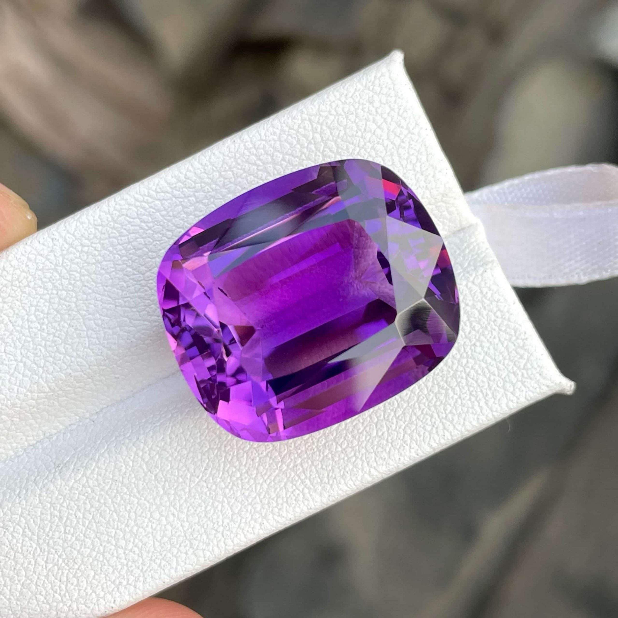 Faceted Intense Purple Amethyst