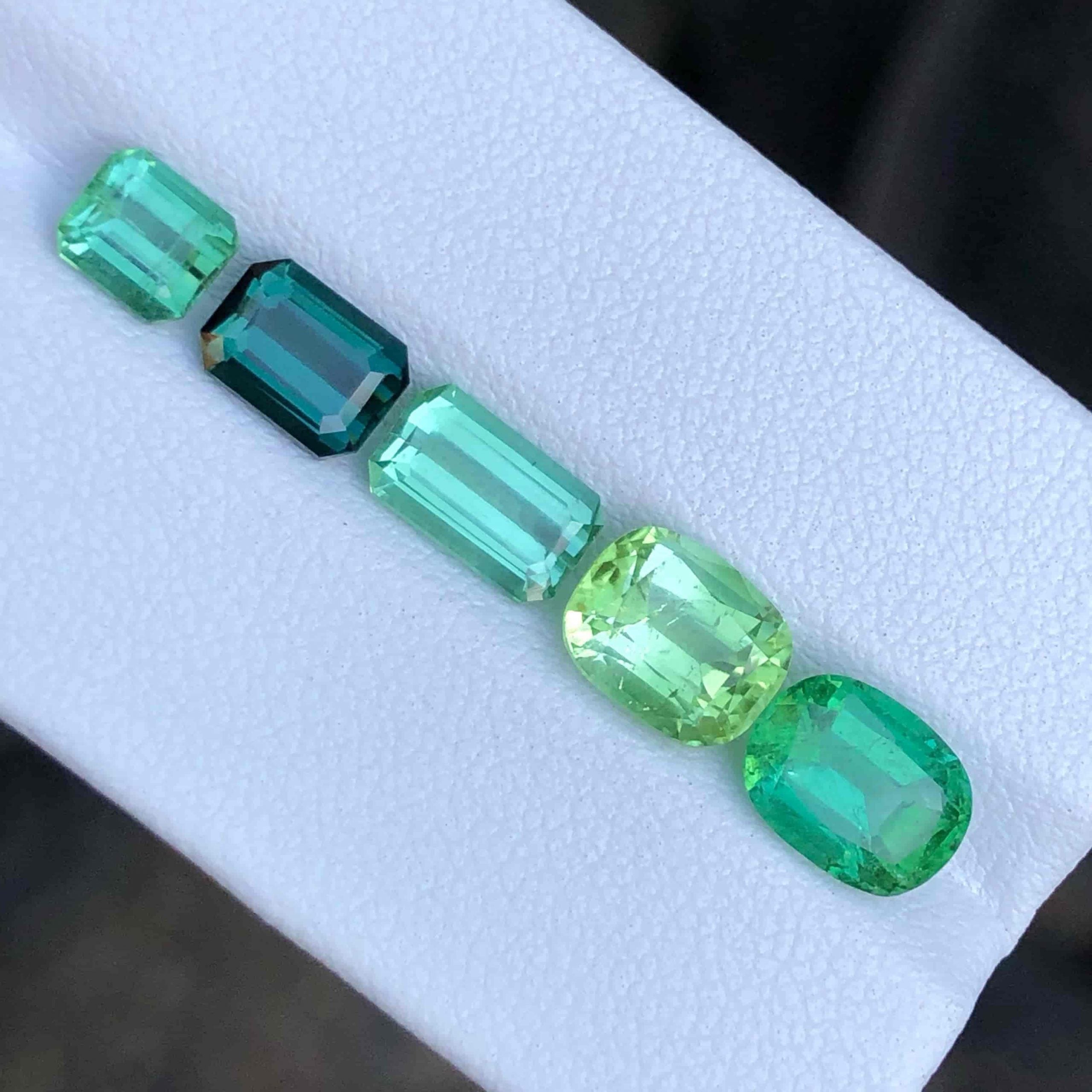 Faceted Multi Colors Tourmaline Lot