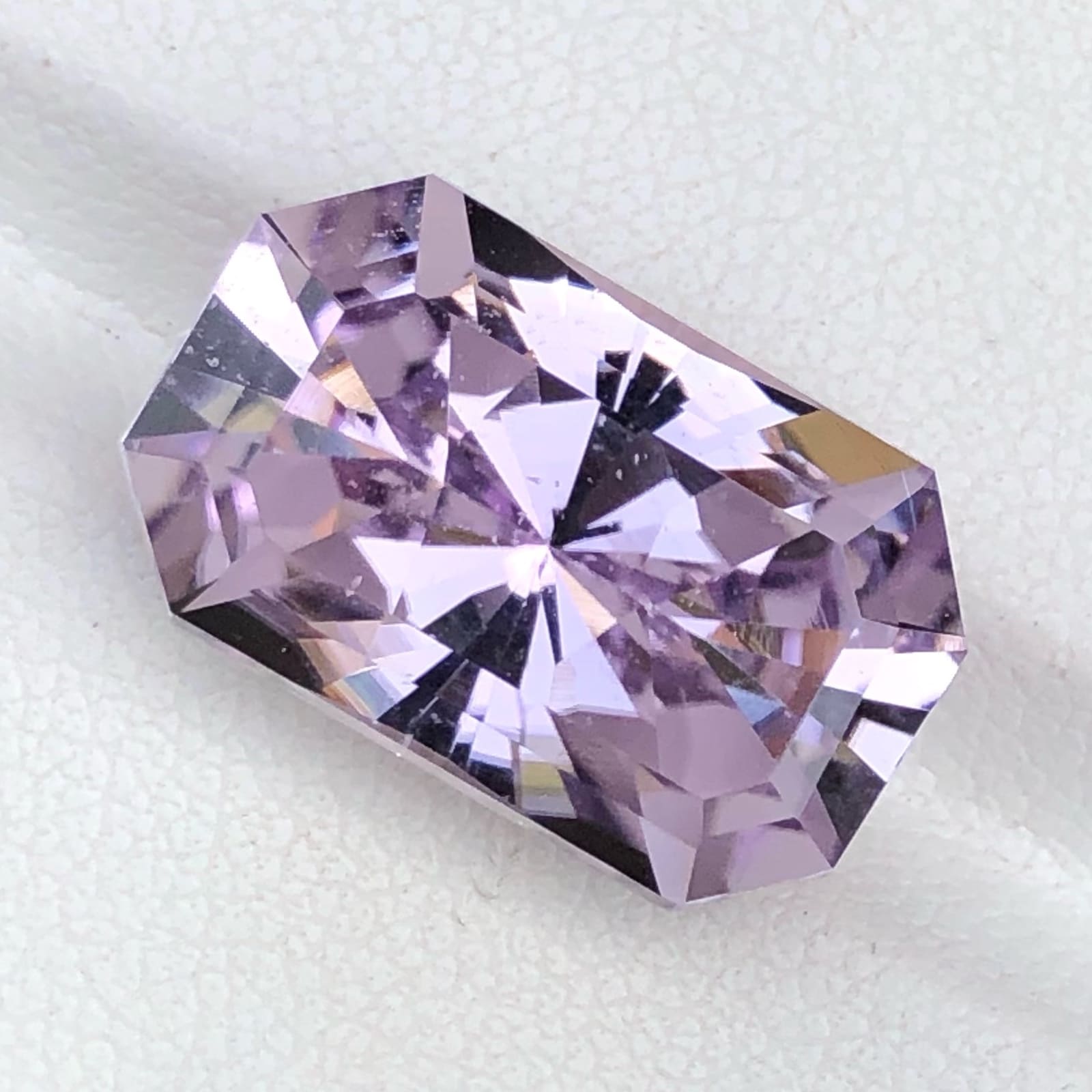 Faceted Pastel Purple Kunzite