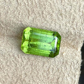 Faceted Rutile Peridot Gemstone