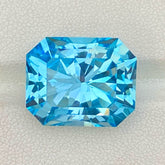 Faceted Swiss Blue Topaz Gemstone