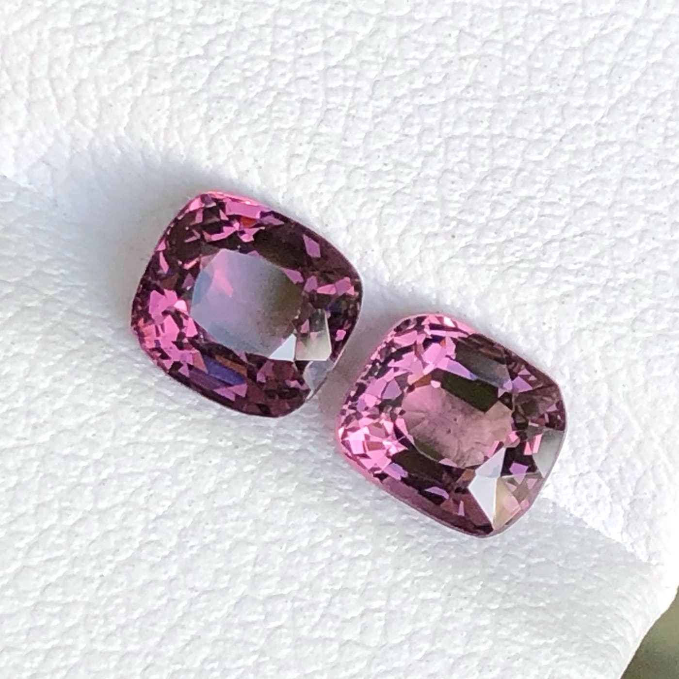 Hot Pink Spinel Pair