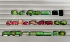 Beautiful Pieces of Cut Tourmaline for sale