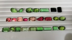 Beautiful Pieces of Cut Tourmaline for sale