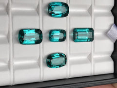 Beautiful Color Faceted blue tourmaline for sale