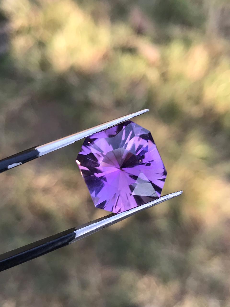 Beautiful Color Faceted Amethyst available for sale