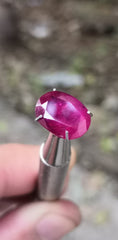 Beautiful Color Faceted Ruby for sale