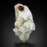 Lovely Spessartine Garnet On Snowy White Albite