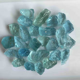 Intense Blue Aquamarine Facet Rough Parcel