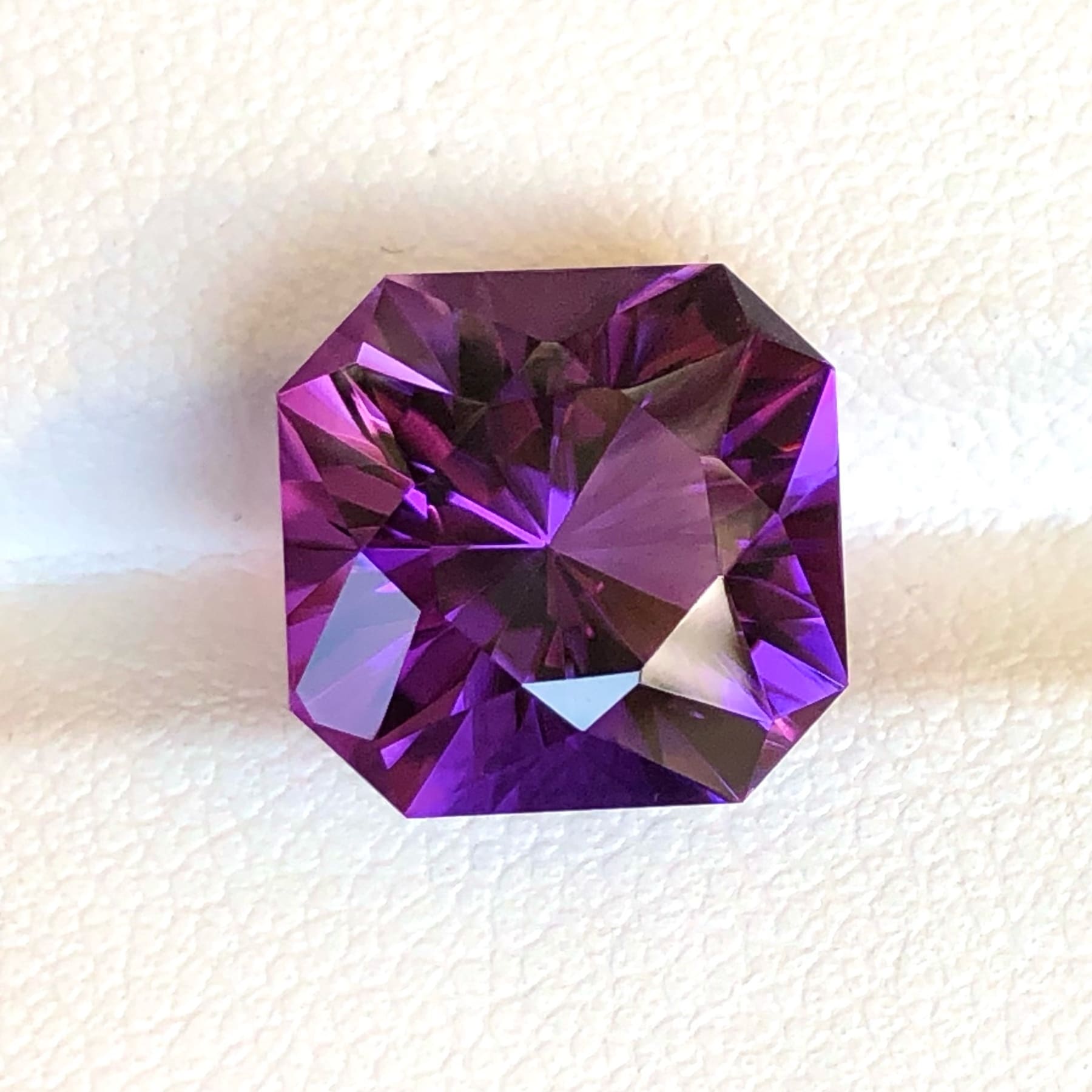 Intense Purple Color Faceted Amethyst