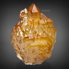 Interesting Quartz Cluster with Iron Oxide Coating