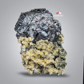 Lusterious Hematite With Rutile Spikes On Albite Matrix