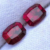 Mexican Red Rhodolite Garnet Pair