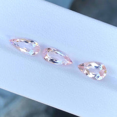 Morganite Jewelry Set - 3.55 carats