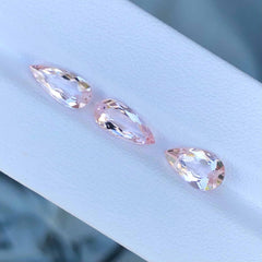 3.55 Carats Morganite Jewelry Set