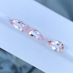 3.55 Carats Morganite Jewelry Set