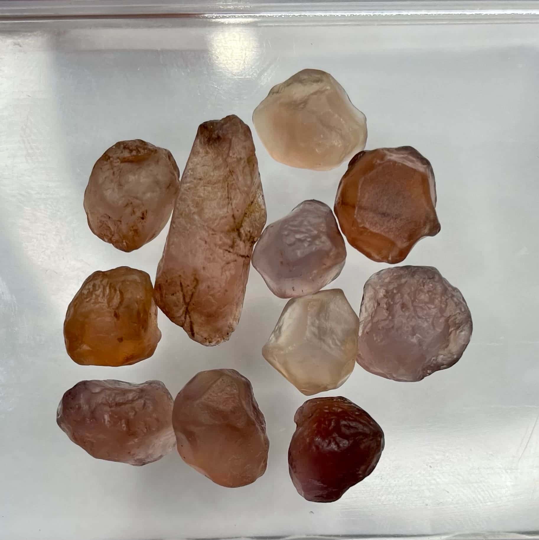 Multi-Color Fluorite Facet Rough