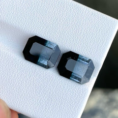 Natural Bicolor Tourmaline Pair For Earring