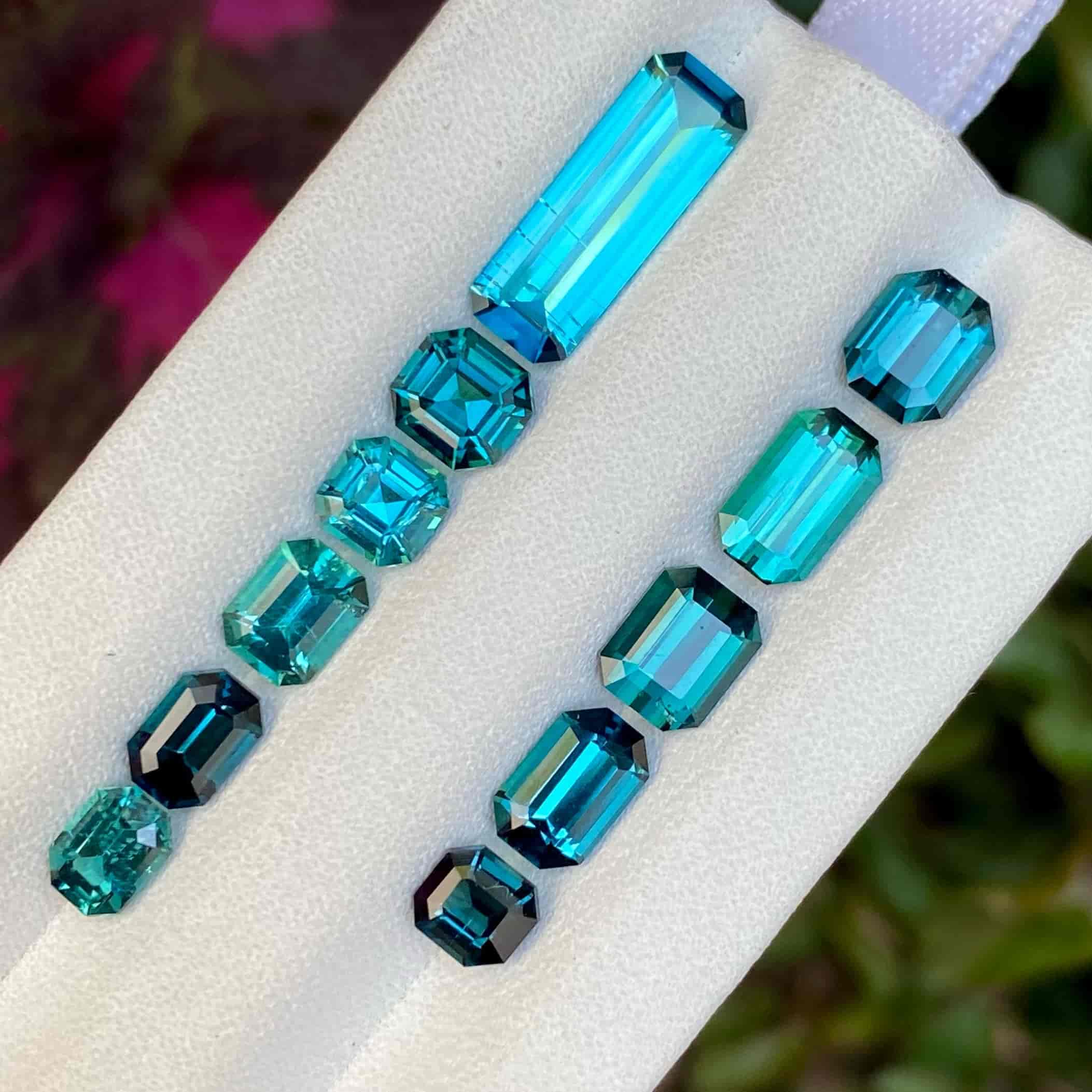 Natural Blue Tourmaline Lot