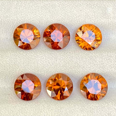 Natural Orange Zircons