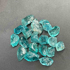 Neon Blue Apatite Facet Rough Parcel