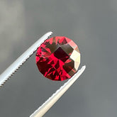 Peachy Red Natural Pyrope Garnet Stone