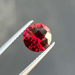 Peachy Red Natural Pyrope Garnet Stone
