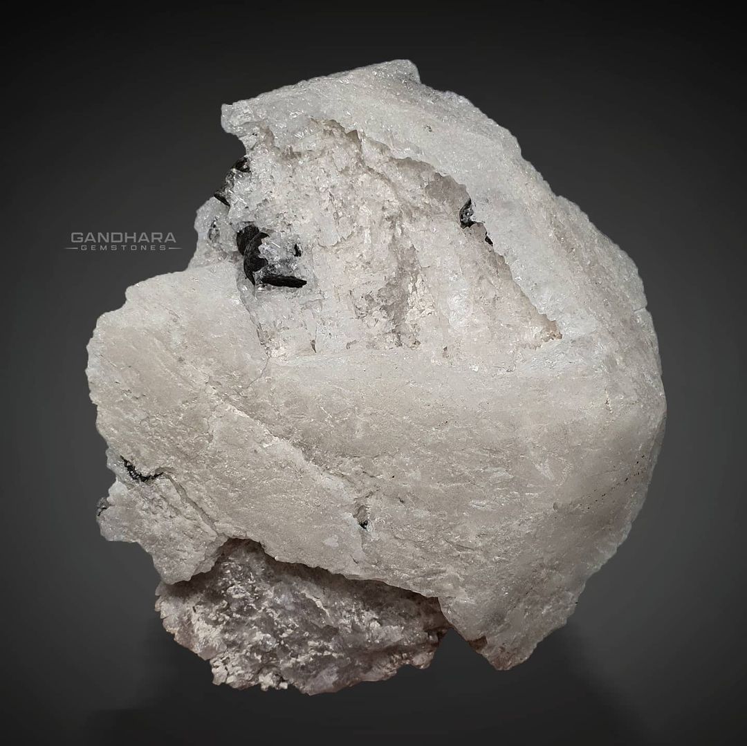 Pollucite Crystal Specimen with Tantalite