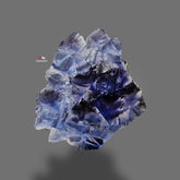 Purple Glassy Fluorite With Blue Color Zoning