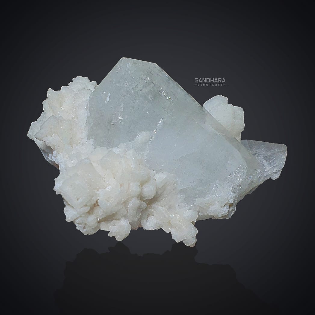 Rare Combination Of Bluish Color Topaz with Montebrasite