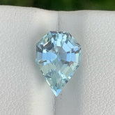 Shiny Natural Aquamarine Cut Stone