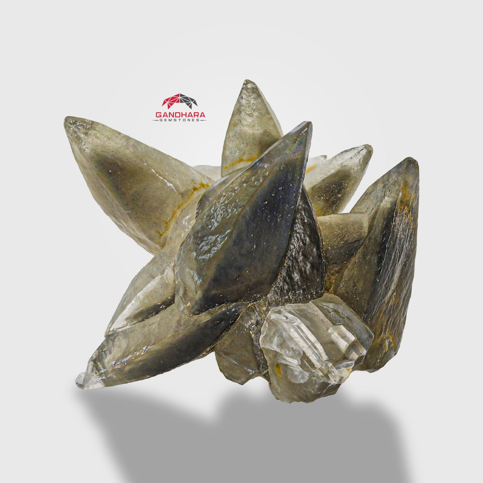 Start Burst Cluster Of Calcite With Marcasite Inclusion