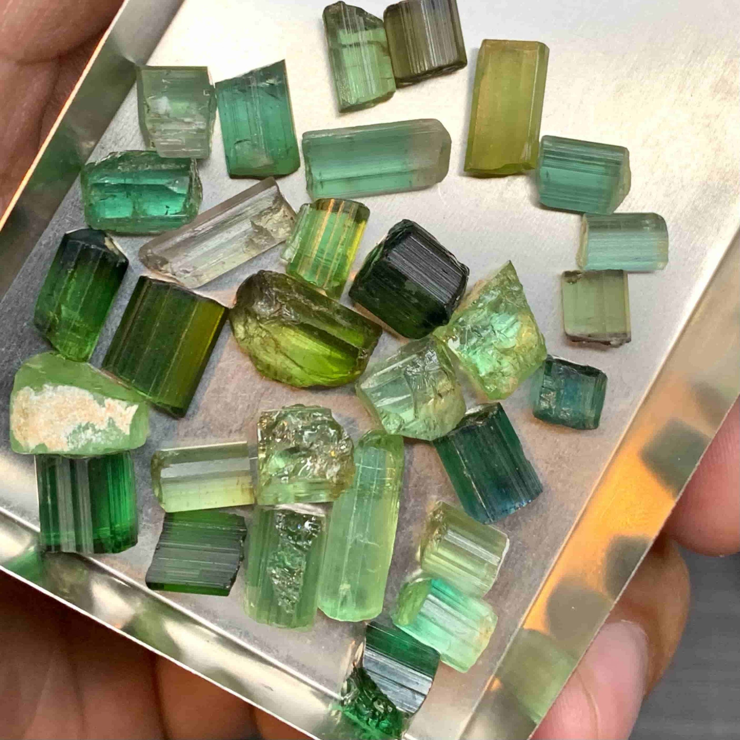 Tourmaline Facet Rough Lot