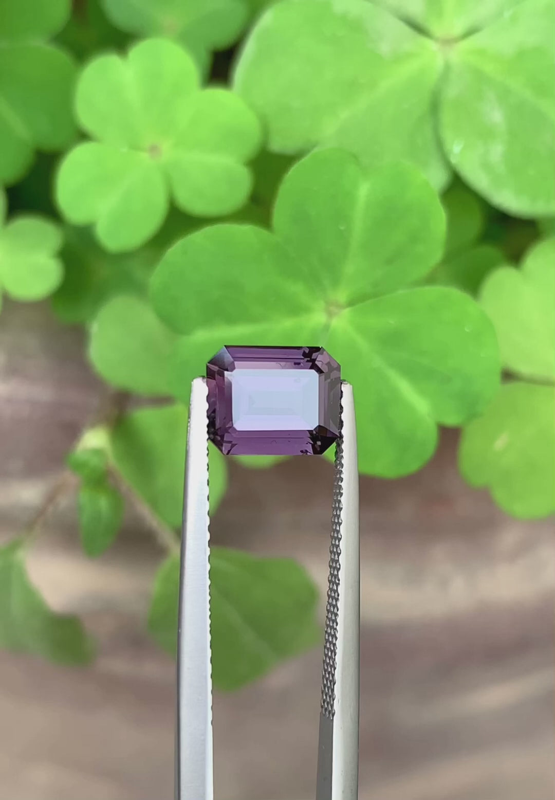 Gorgeous Greyish Purple Spinel Gemstone