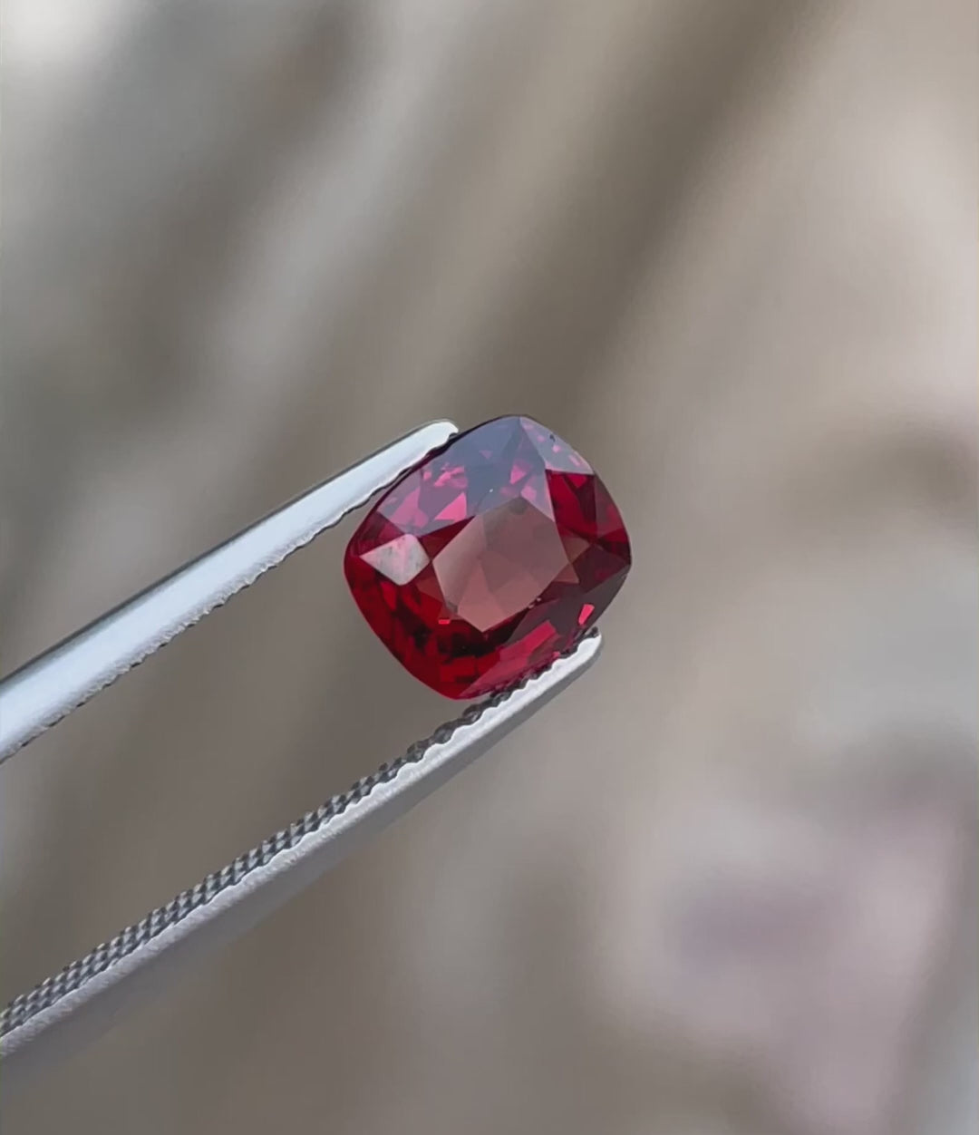Gorgeous Orange Red Spinel Gemstone