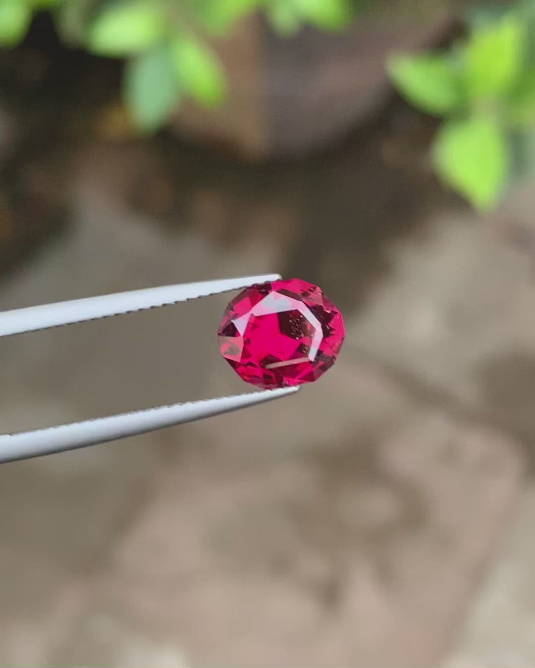 Excellent Bright Red Cut Garnet