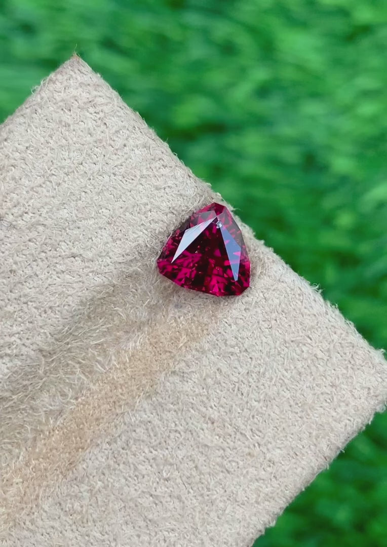 Bright Pinkish Red Garnet Gemstone
