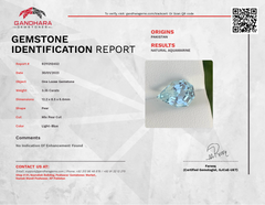 Shiny Natural Aquamarine Cut Stone