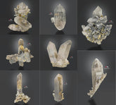 Lovely lot of Fantom Quartz Aggregate With Silvery White Inclusion